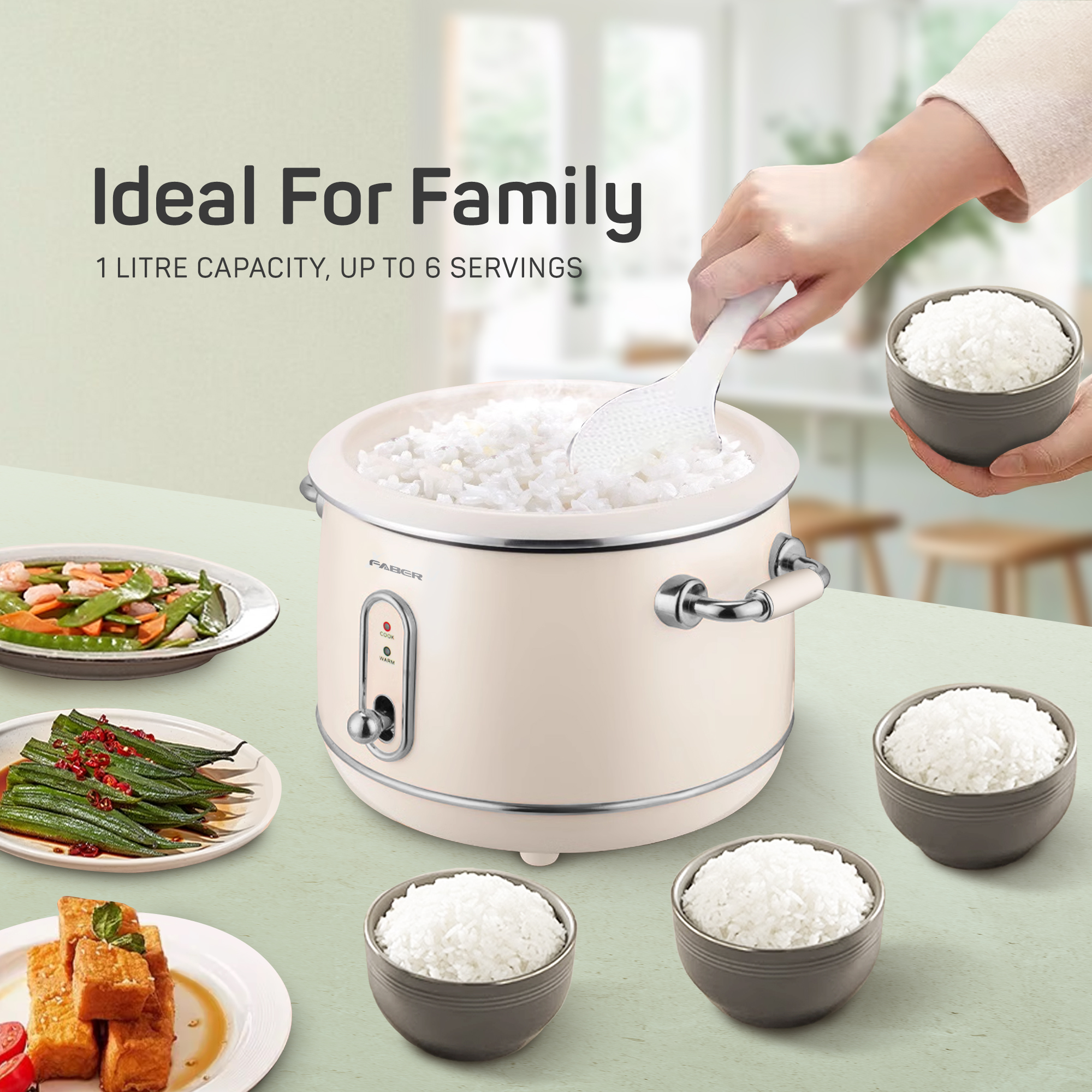 FABER TRADITIONAL RICE COOKER VINTAGE FRC-V401 Faber